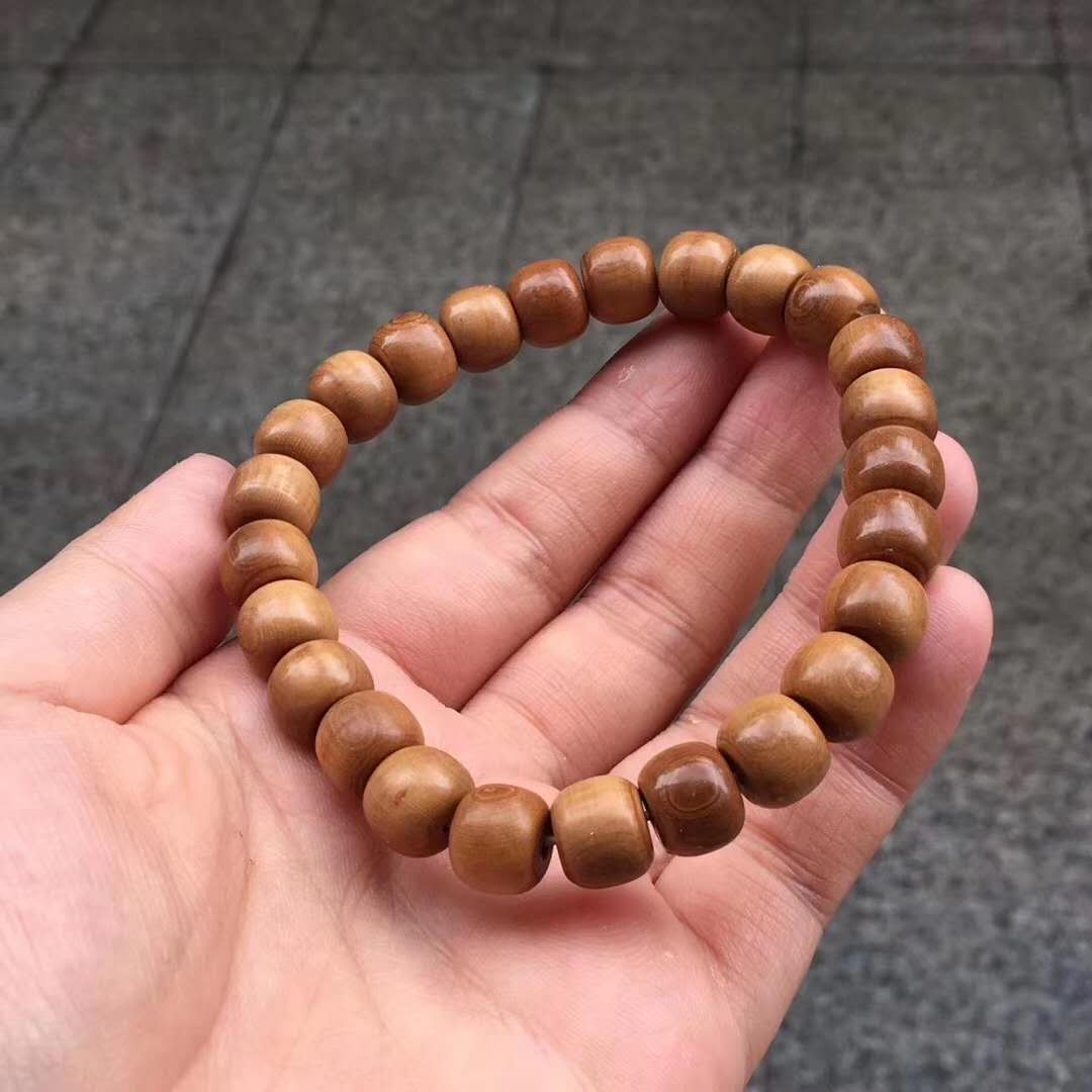 10×8mm猛犸象牙老型咖啡手串 萬年天然造化，天然產品